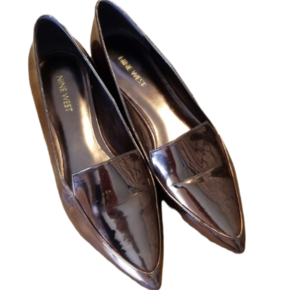 Nine West rose gold flats🔥